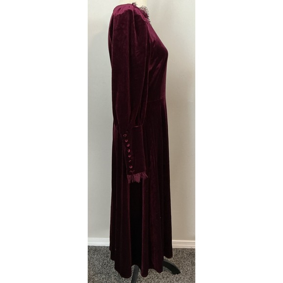 Antonio Melani × Nicola Bathie Helen Velvet Maxi Dress Size 6 Preppy Formal NWT - Picture 6 of 16